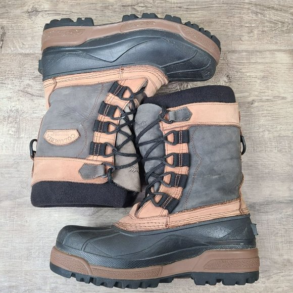 Columbia Bugabison Waterproof Winter Snow Boots Men’s Size 8 Thermolite Leather - Picture 5 of 9